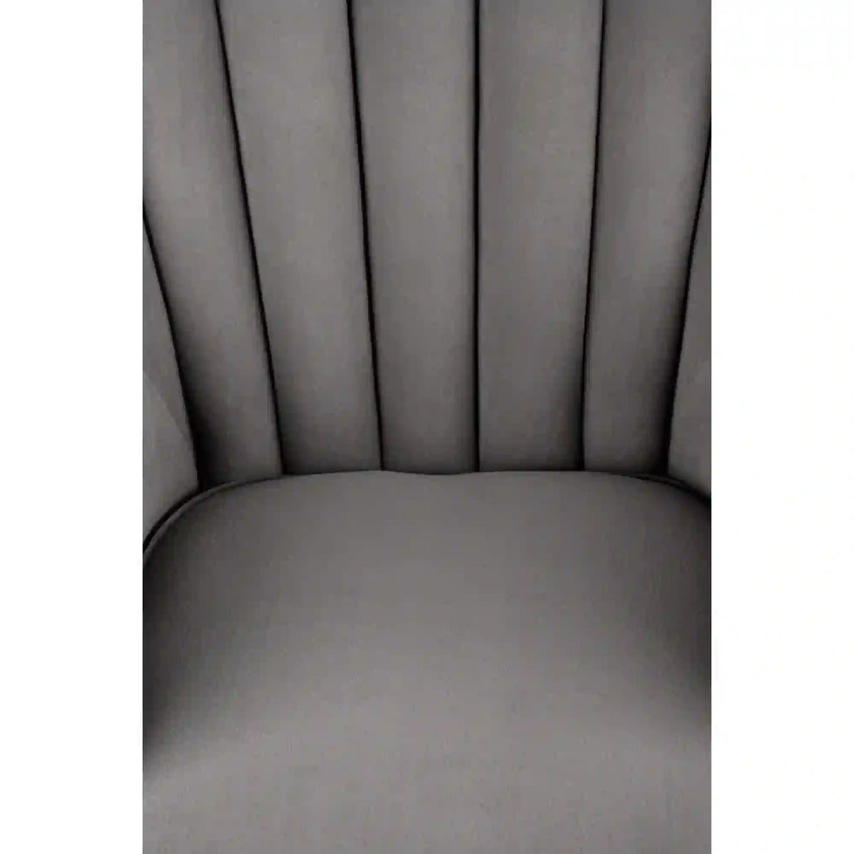 Fotoliu pentru living TITAN, gri/negru, stofa catifelata/lemn, 73x70x87 cm