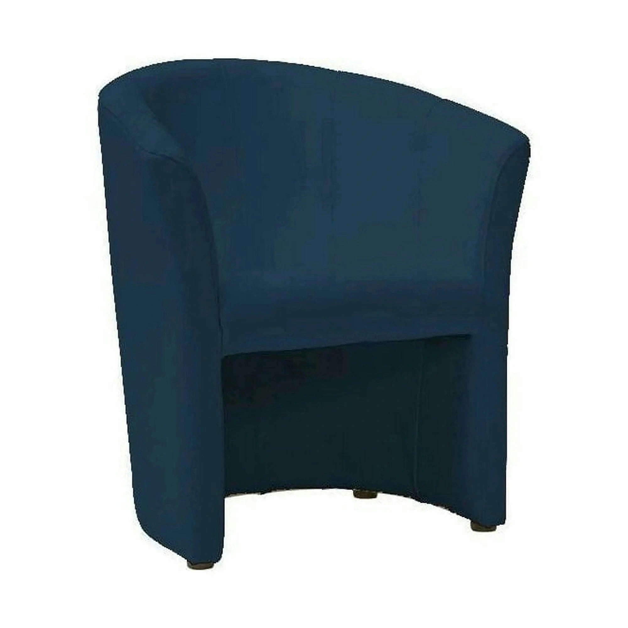 Fotoliu TM-1, albastru/wenge, piele ecologica/plastic, 67x60x76 cm