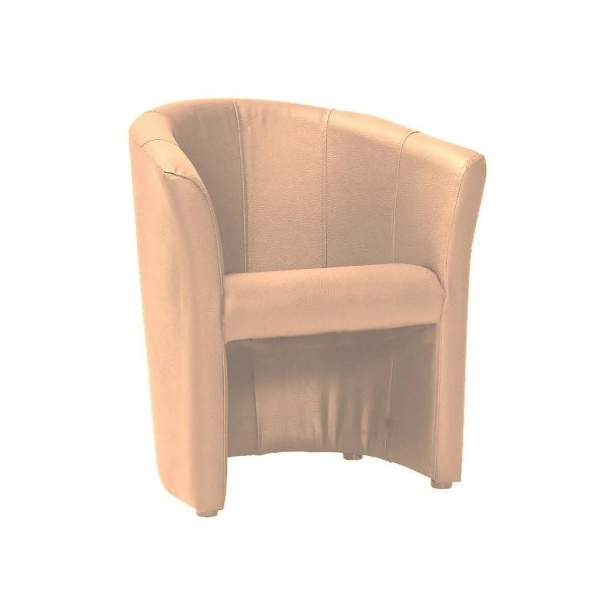 Fotoliu TM-1, bej, piele ecologica/plastic, 67x60x76 cm