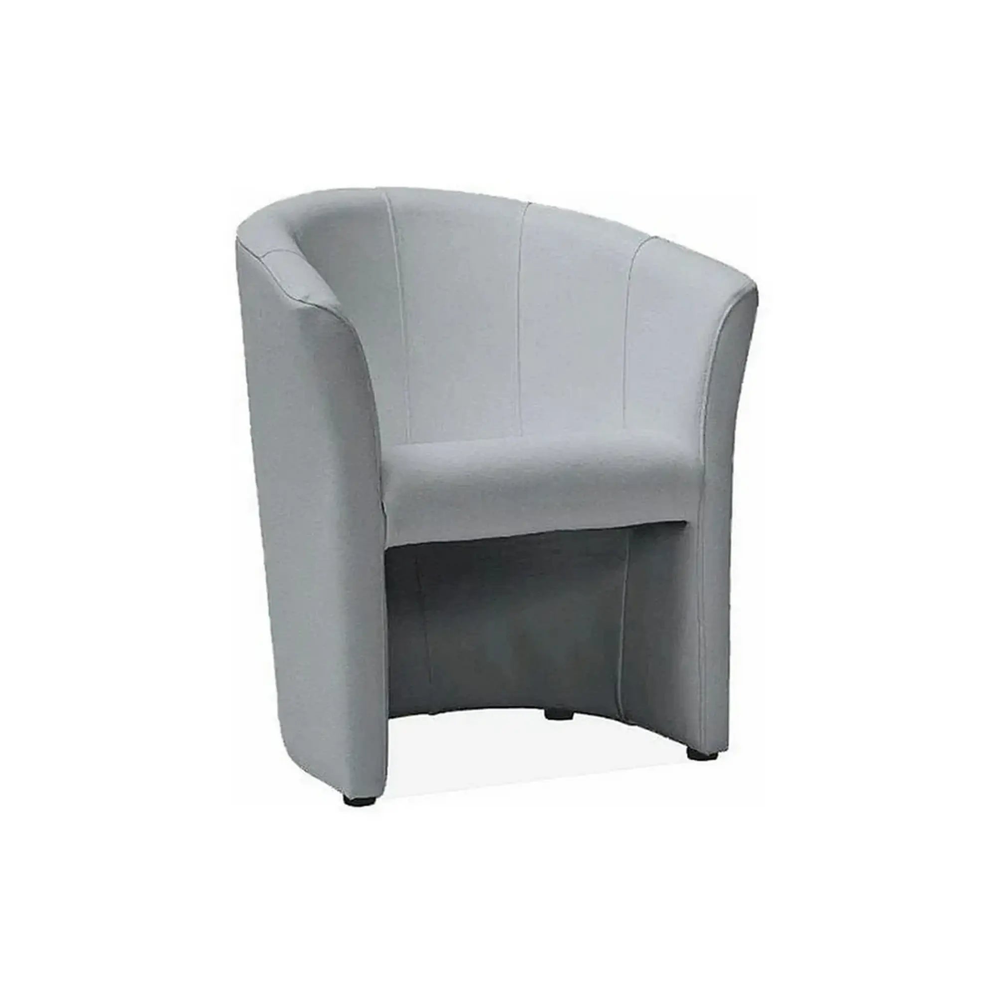 Fotoliu TM-1, gri/negru, piele ecologica/plastic, 67x60x76 cm