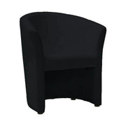 Fotoliu TM-1, negru, piele ecologica/plastic, 67x60x76 cm