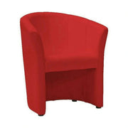 Fotoliu TM-1, rosu/negru, piele ecologica/plastic, 67x60x76 cm