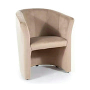 Fotoliu TM-1, stofa catifelata bej - Bluvel 28, 67x60x76 cm