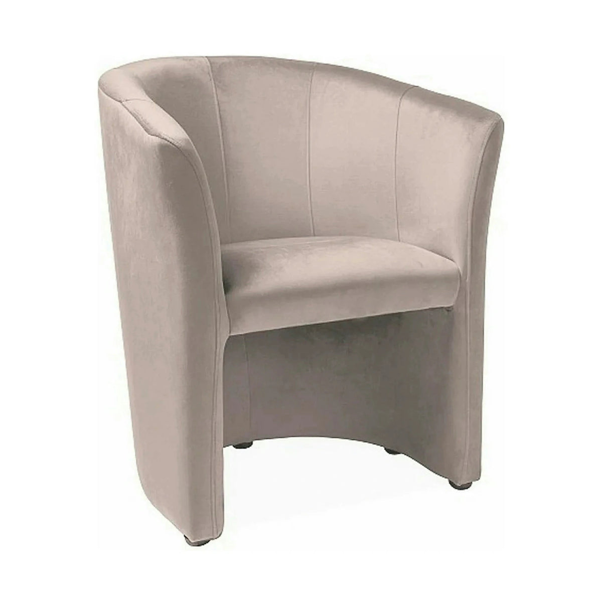 Fotoliu TM-1, stofa catifelata bej - Bluvel 40, 67x60x76 cm