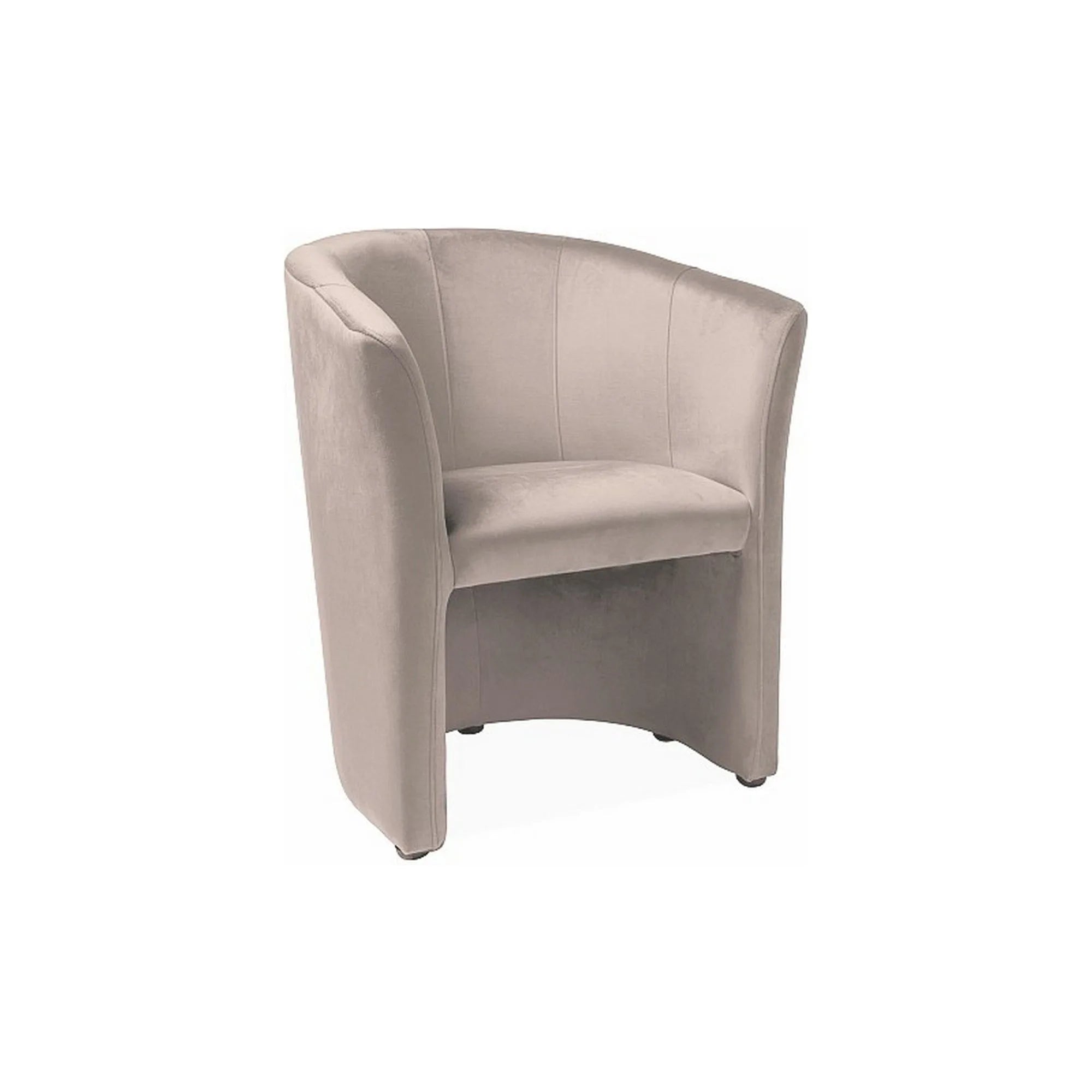 Fotoliu TM-1, stofa catifelata bej - Bluvel 40, 67x60x76 cm