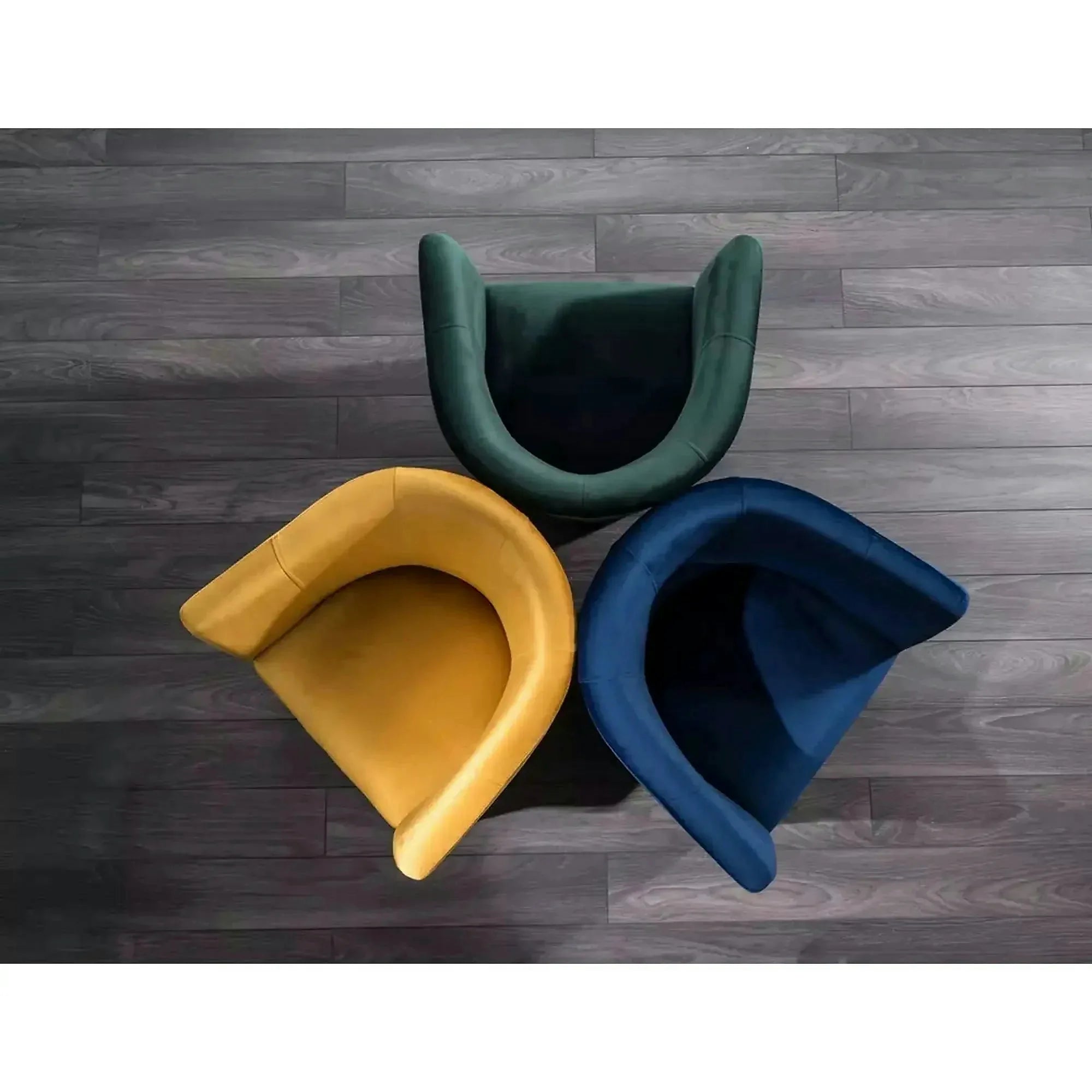 Fotoliu TM-1, stofa catifelata galben - Bluvel 68, 67x60x76 cm