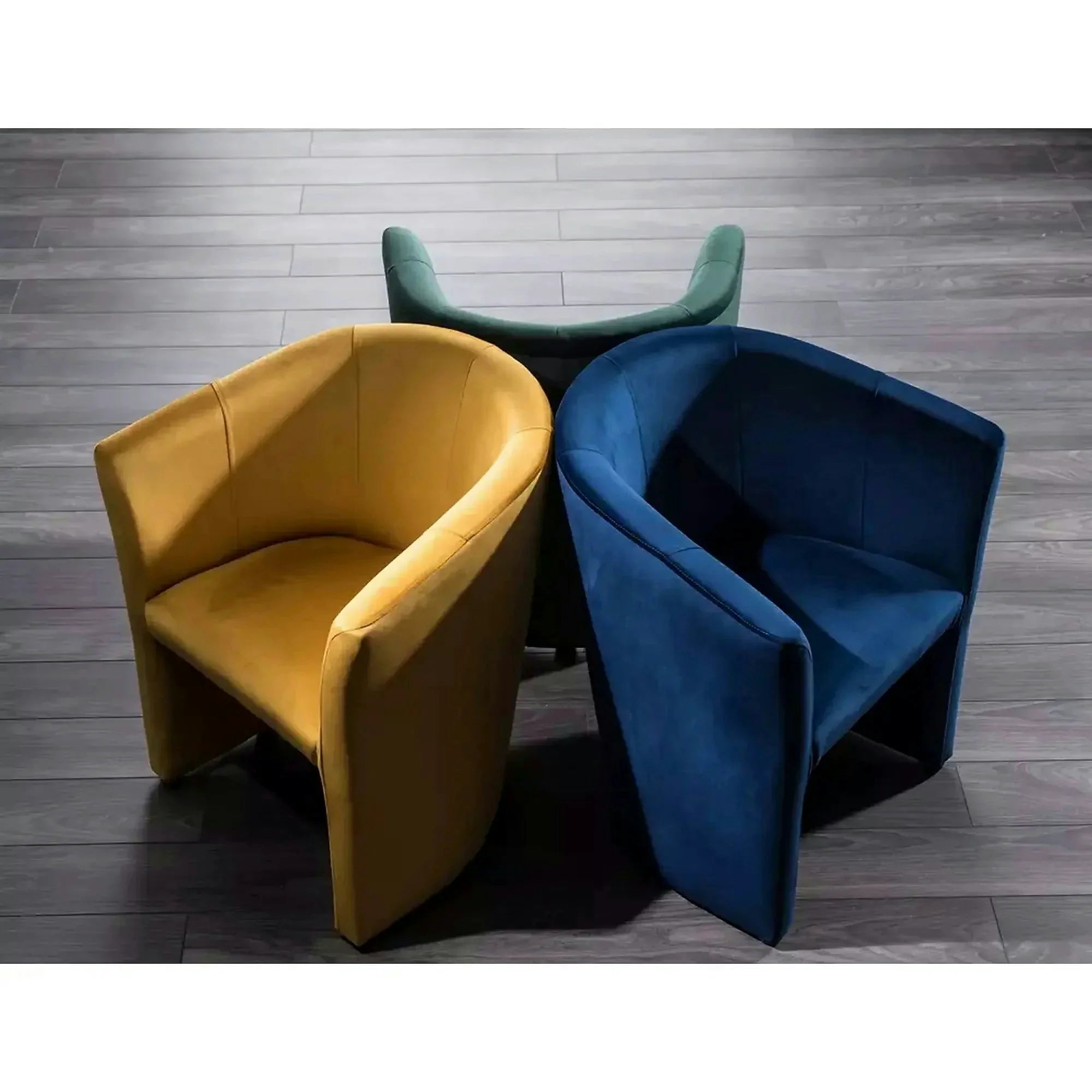Fotoliu TM-1, stofa catifelata galben - Bluvel 68, 67x60x76 cm