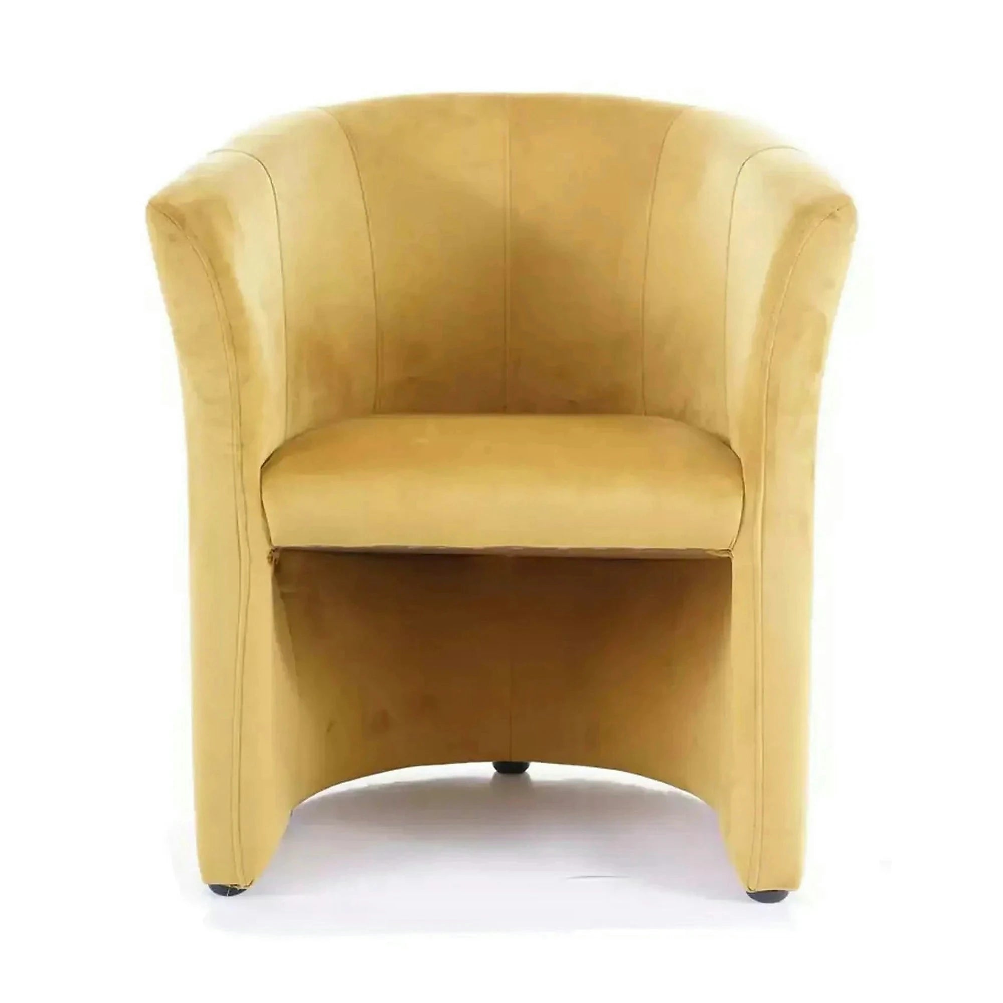 Fotoliu TM-1, stofa catifelata galben - Bluvel 68, 67x60x76 cm