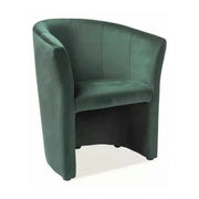 Fotoliu TM-1, stofa catifelata verde - Bluvel 78, 67x60x76 cm