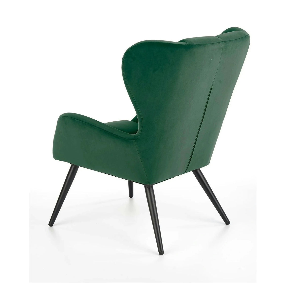 Fotoliu TYRION, stofa catifelata verde inchis - Bluvel 78, 75x86x91 cm