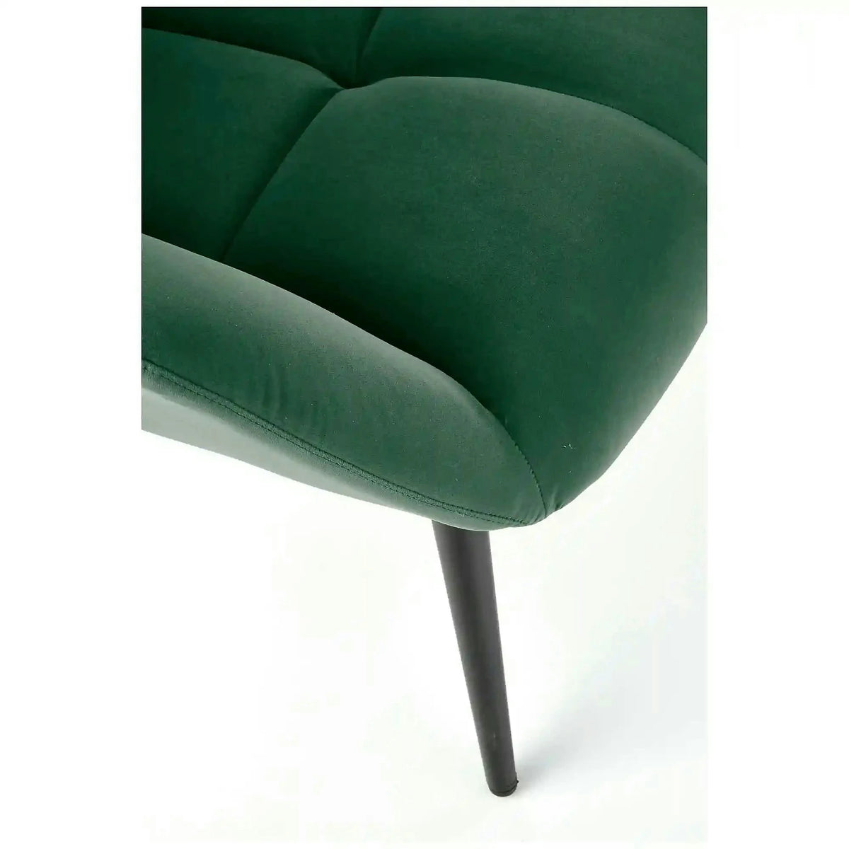 Fotoliu TYRION, stofa catifelata verde inchis - Bluvel 78, 75x86x91 cm