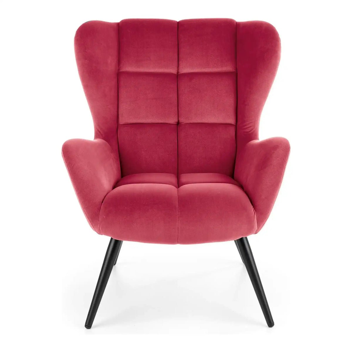 Fotoliu TYRION, visiniu, stofa catifelata, 85x86x91 cm