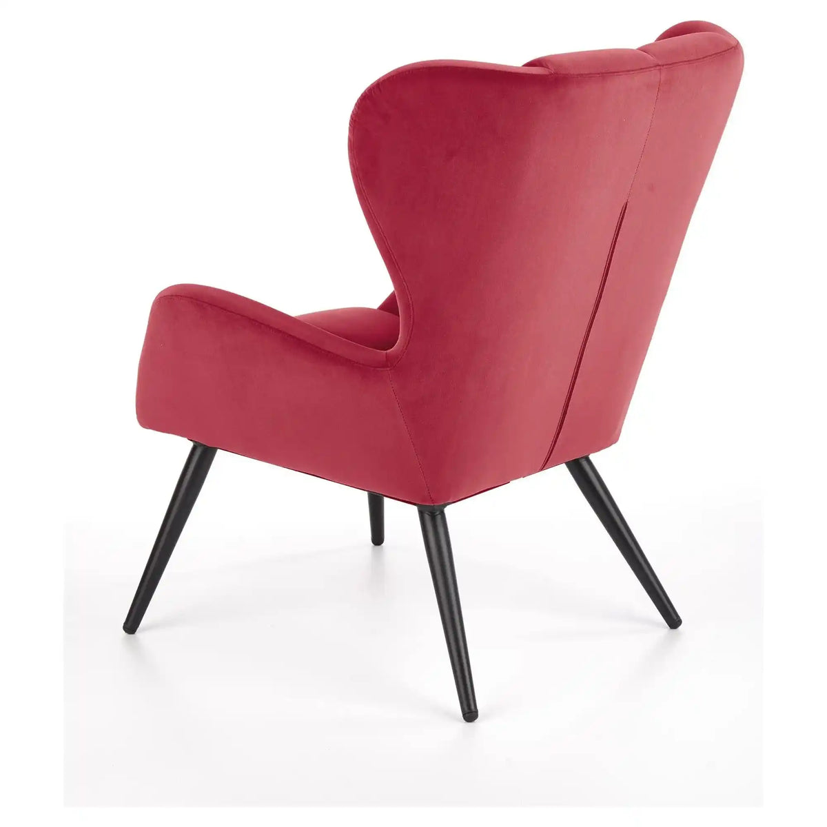 Fotoliu TYRION, visiniu, stofa catifelata, 85x86x91 cm