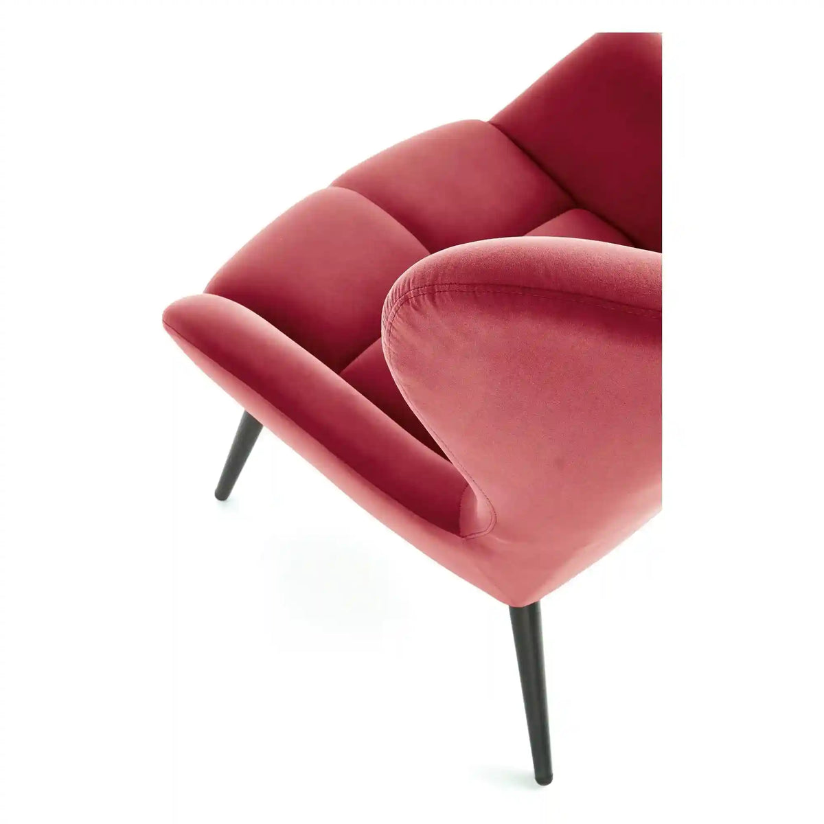 Fotoliu TYRION, visiniu, stofa catifelata, 85x86x91 cm