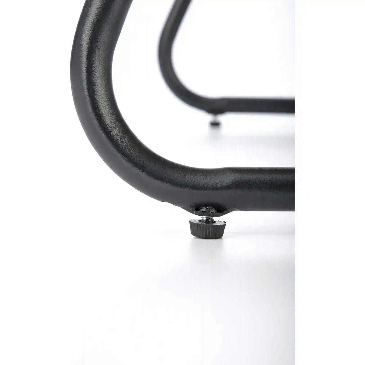 Fotoliu WHISPER, negru/stejar, ratan sintetic/metal, 81x90x90 cm