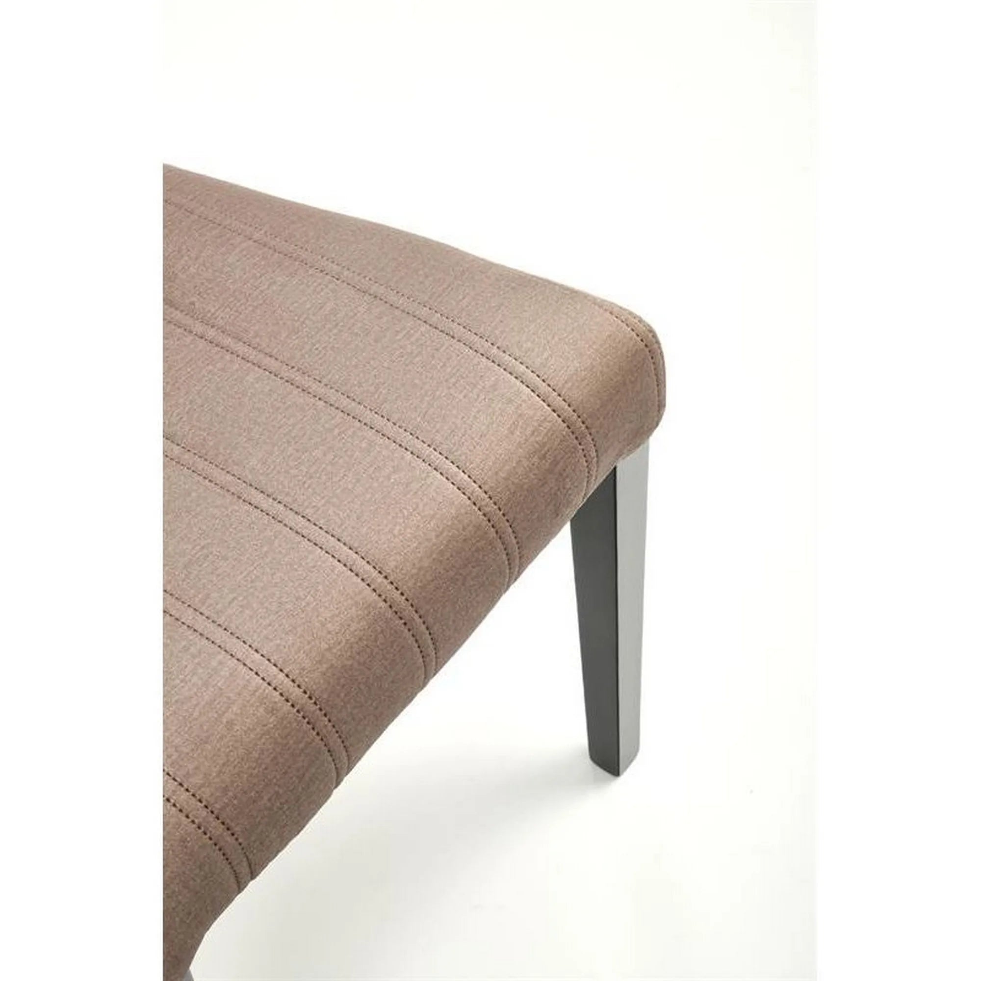 Scaun DIEGO 2, bej/negru, stofa catifelata/lemn de fag, 47x59x99 cm