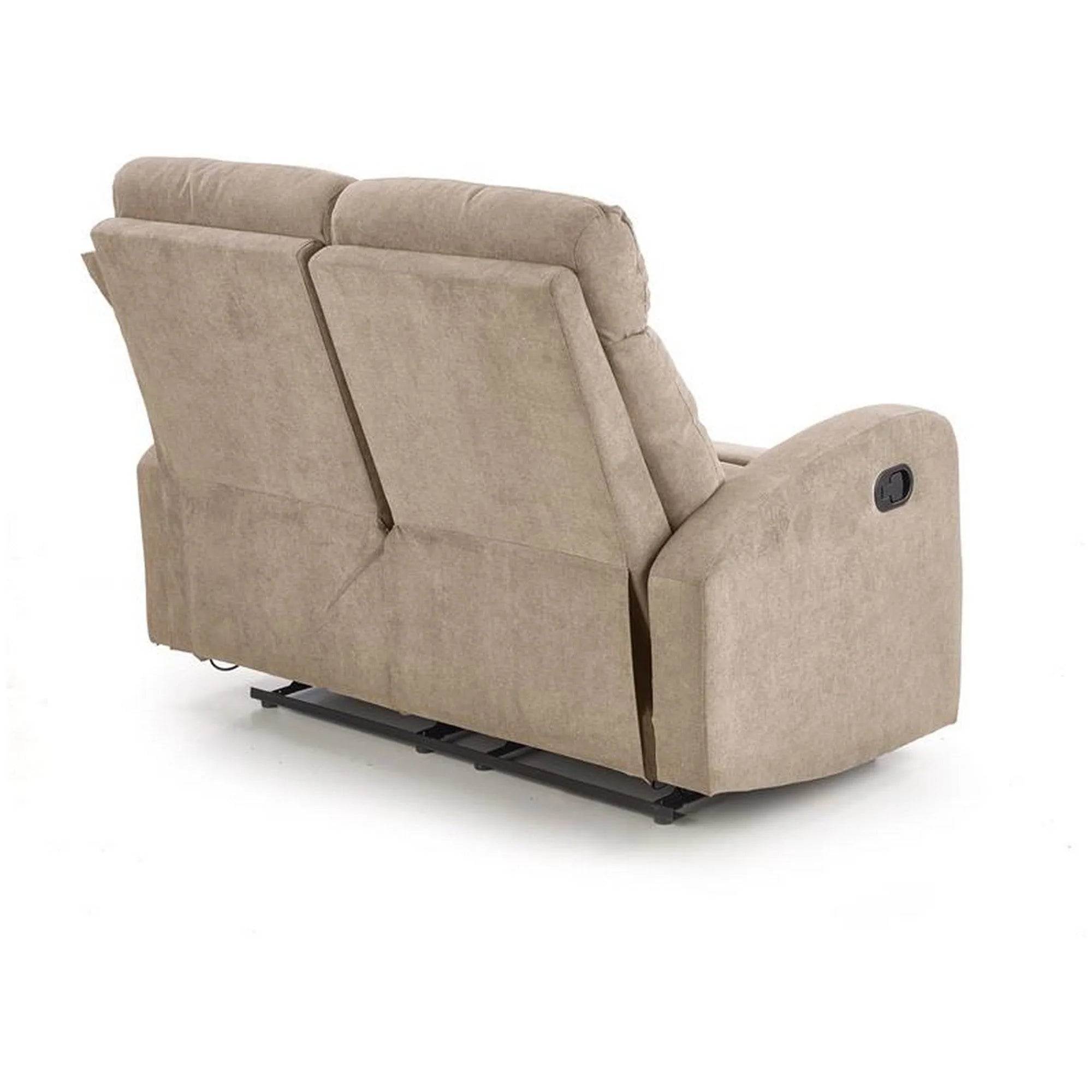 Canapea pliabila OSLO 2S, bej, stofa, 128x95/158x100 cm