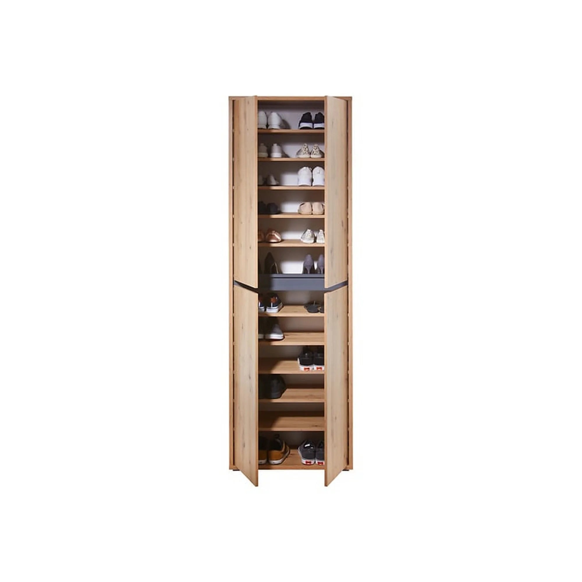 Pantofar LIV, stejar artisan/gri antracit, PAL laminat, 70x34x210 cm
