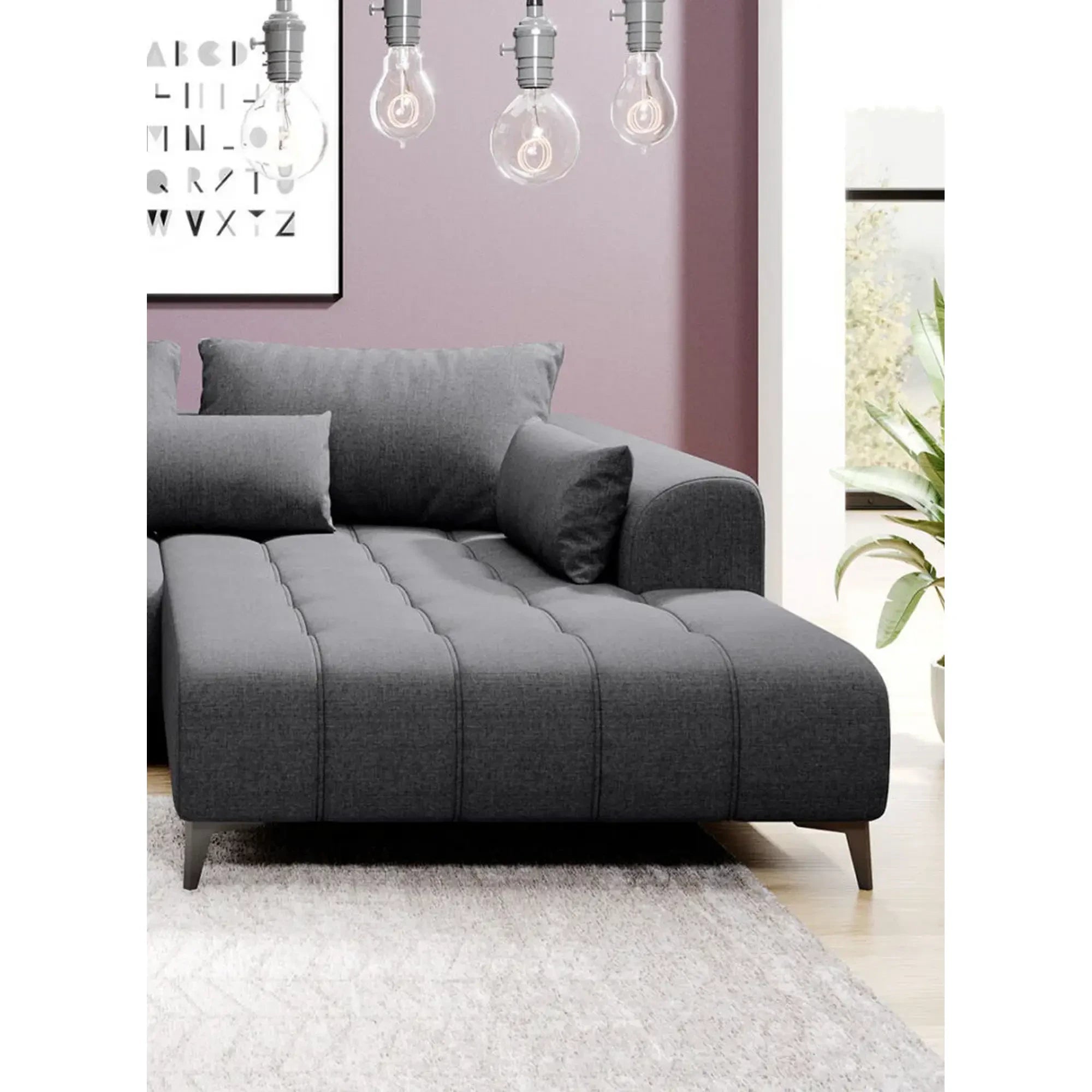 Coltar GARAY, personalizabil materiale gama Premium, cu reglaj electric, 287x220x83 cm