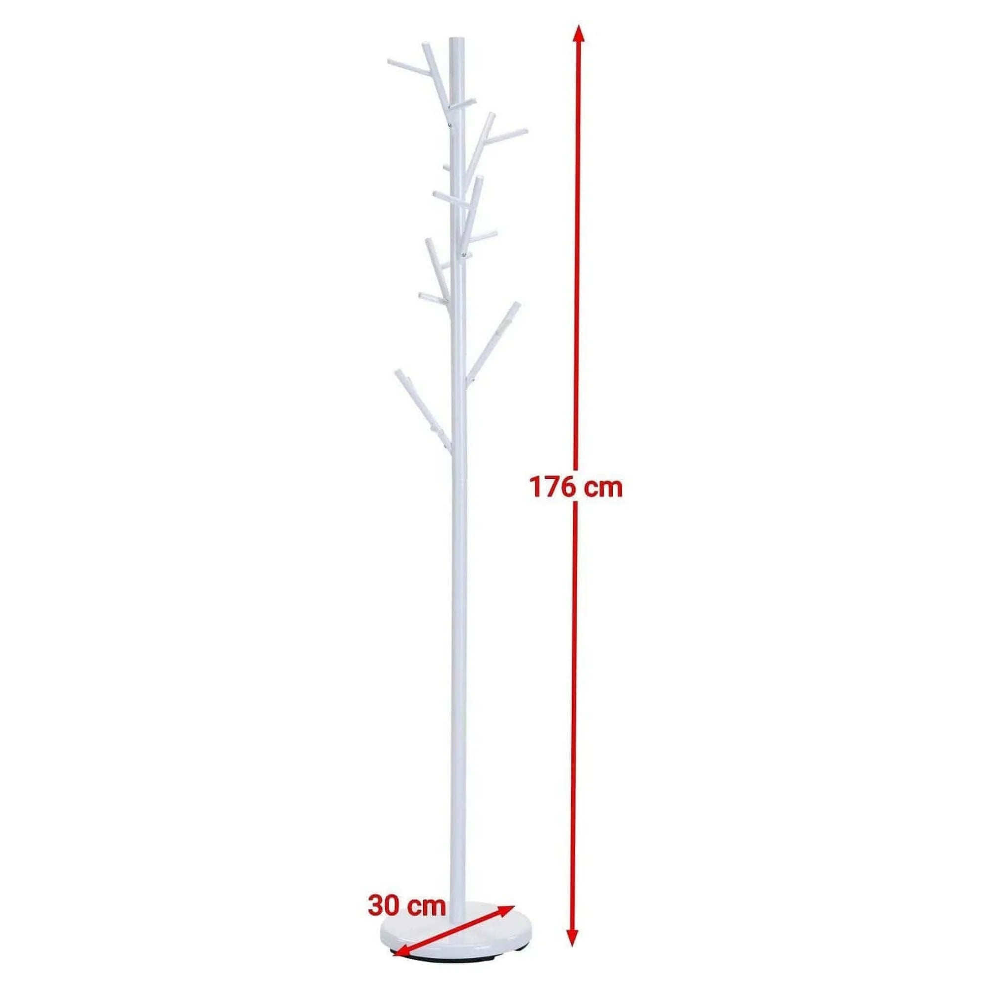 Cuier W33, alb, otel, 30x176 cm