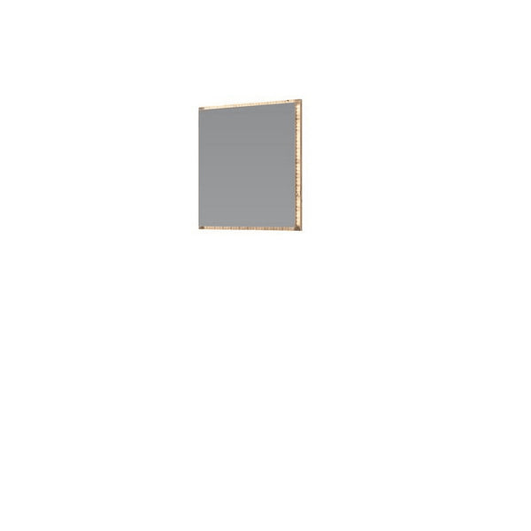 Oglinda de baie AVIOLA, stejar artisan, PAL laminat/sticla, cu iluminare led, 60x60 cm