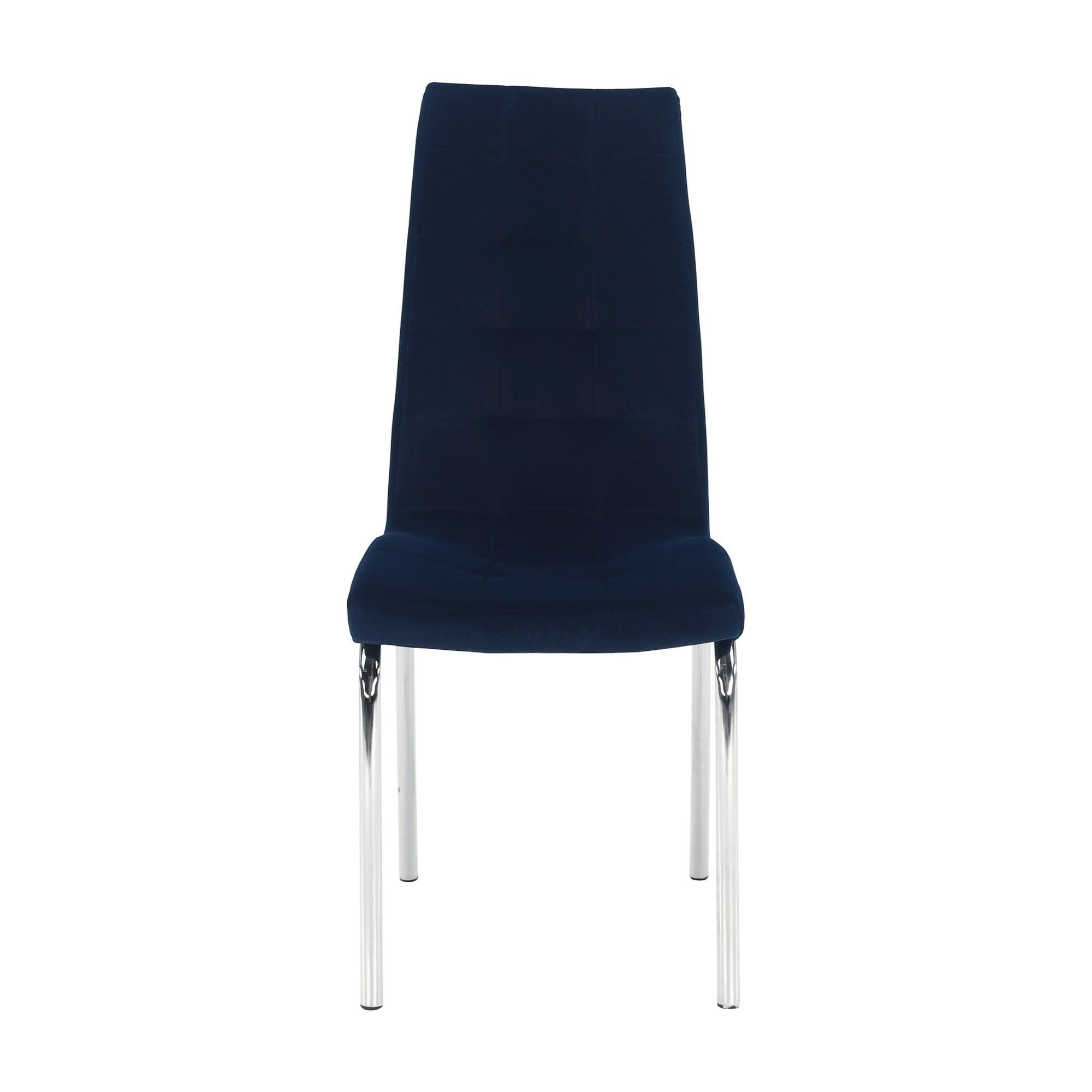 Scaun GERDA NEW, albastru, stofa clasica/metal, 42x58x103 cm