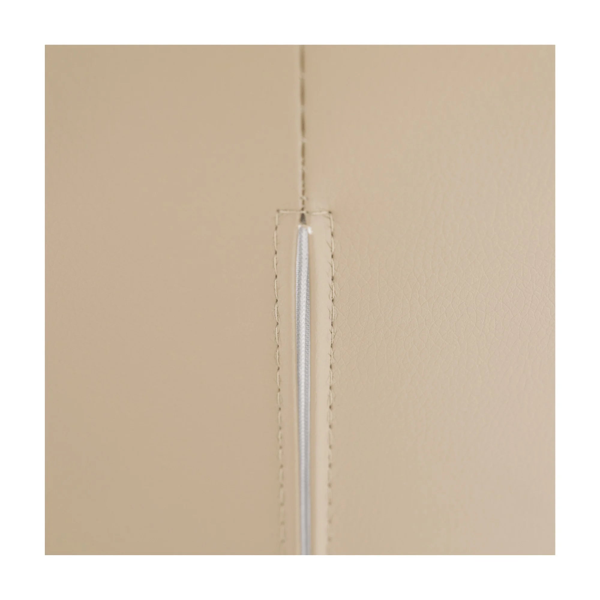 Scaun bucatarie GERDA NEW, maro/bej/crom, textil/piele ecologica, 42x58x103 cm