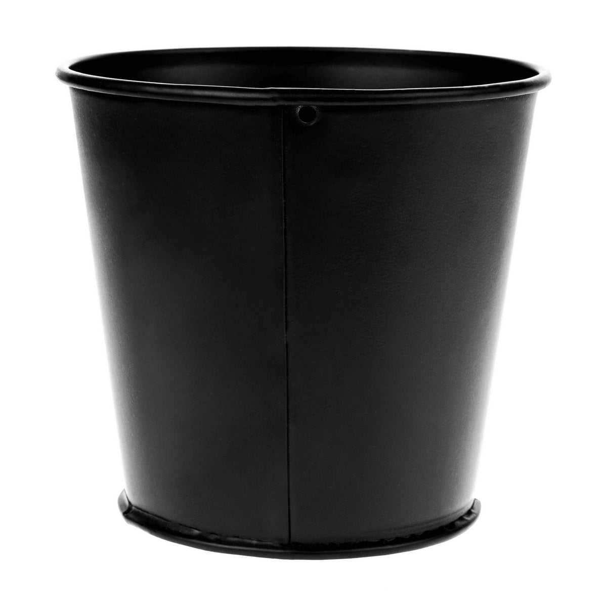 Ghiveci SEMIL, visiniu/negru, metal, 28x10x25 cm