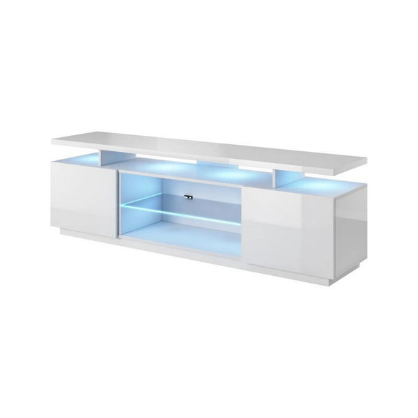 Comoda TV EVA, alb, PAL laminat, 180x40x56 cm