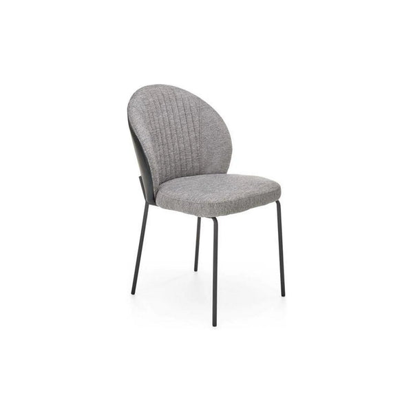 Scaun K471, gri/negru, stofa/piele ecologica, 50x58x85 cm