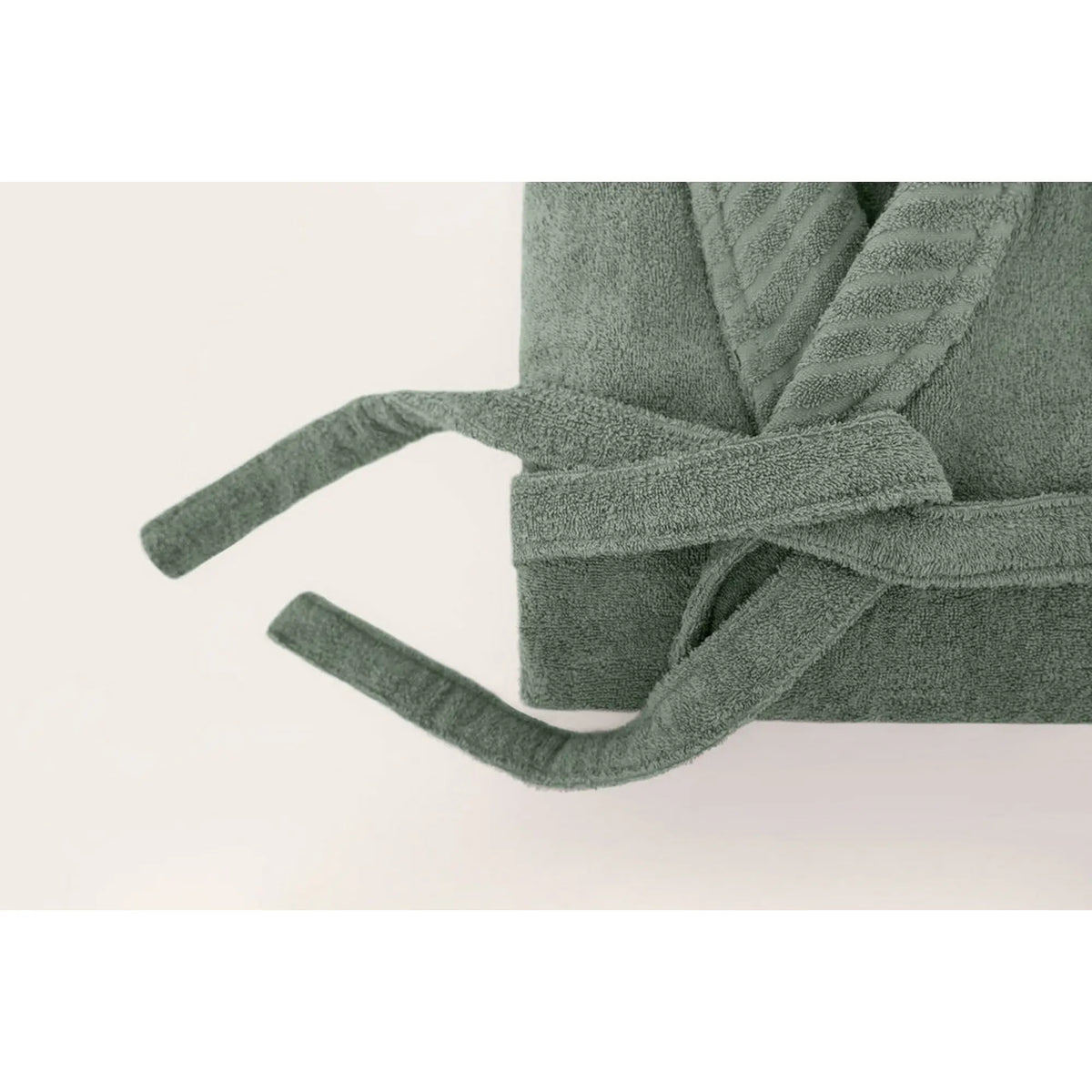 Halat baie 1040A-071-1, verde, bumbac, marime S/M