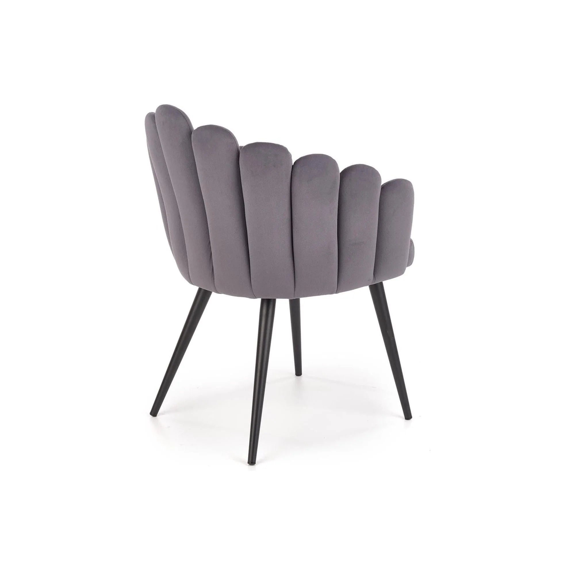 Scaun tapitat K410, gri inchis, 65x62x85 cm
