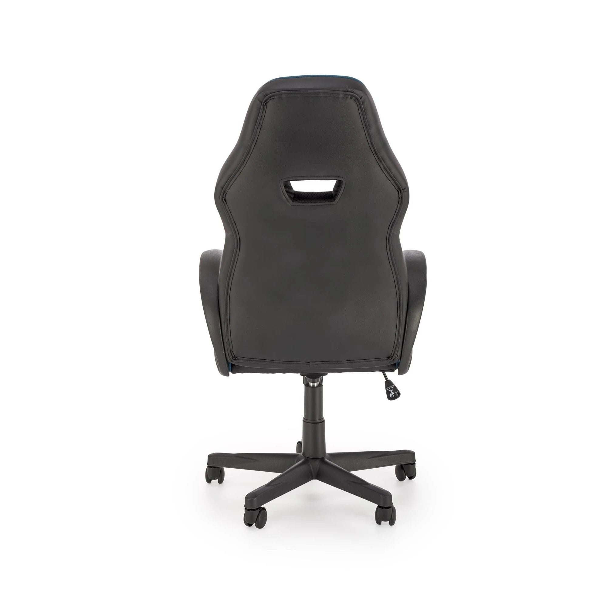 Scaun birou RAGNAR, negru/rosu, piele ecologica/panza, 61x70x112/121 cm