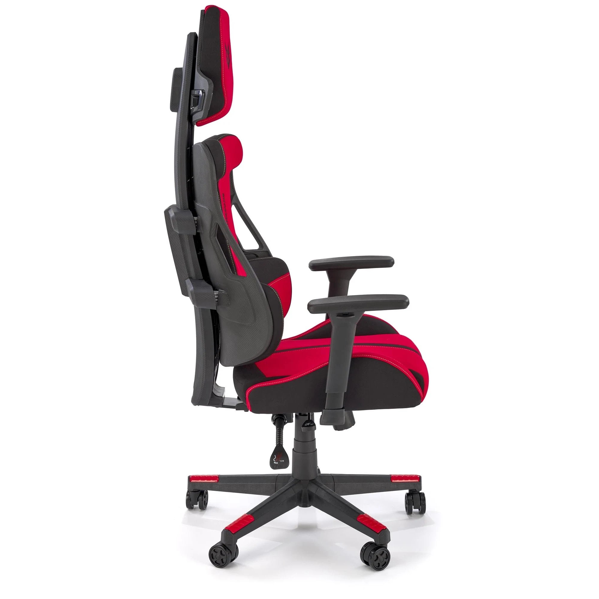 Scaun gaming NITRO 2, rosu/negru, material textil, 66x68x130/137 cm