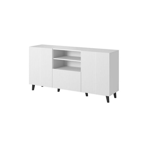 Comoda PAFOS, alb, PAL laminat, 150x40x82 cm