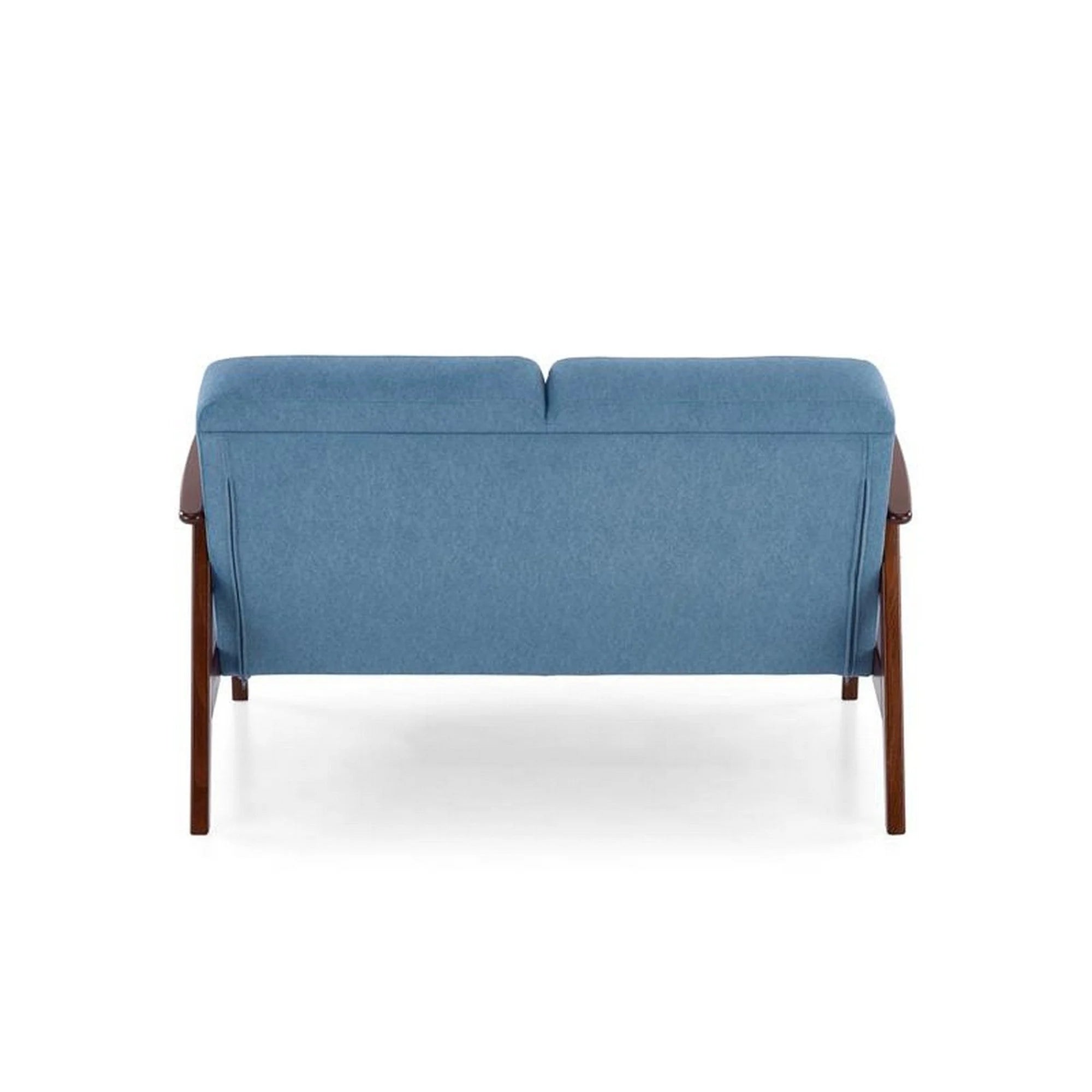 Canapea MILANO 2S, stofa catifelata albastru - Castel 74, 120x77x77 cm