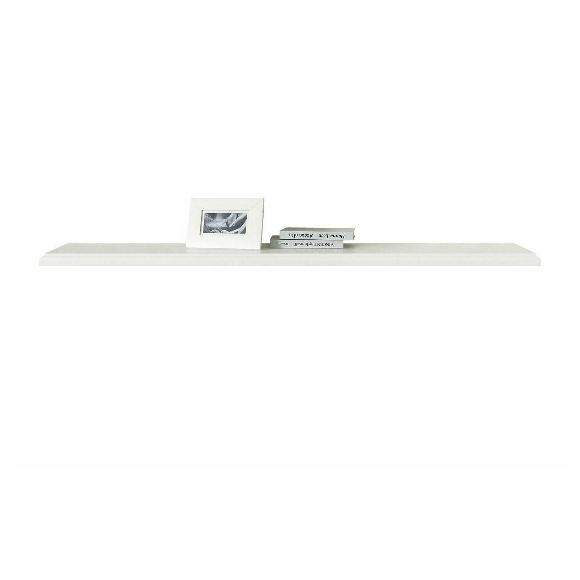 Polita IDENTO, alb, PAL melaminat, 155x25x4 cm