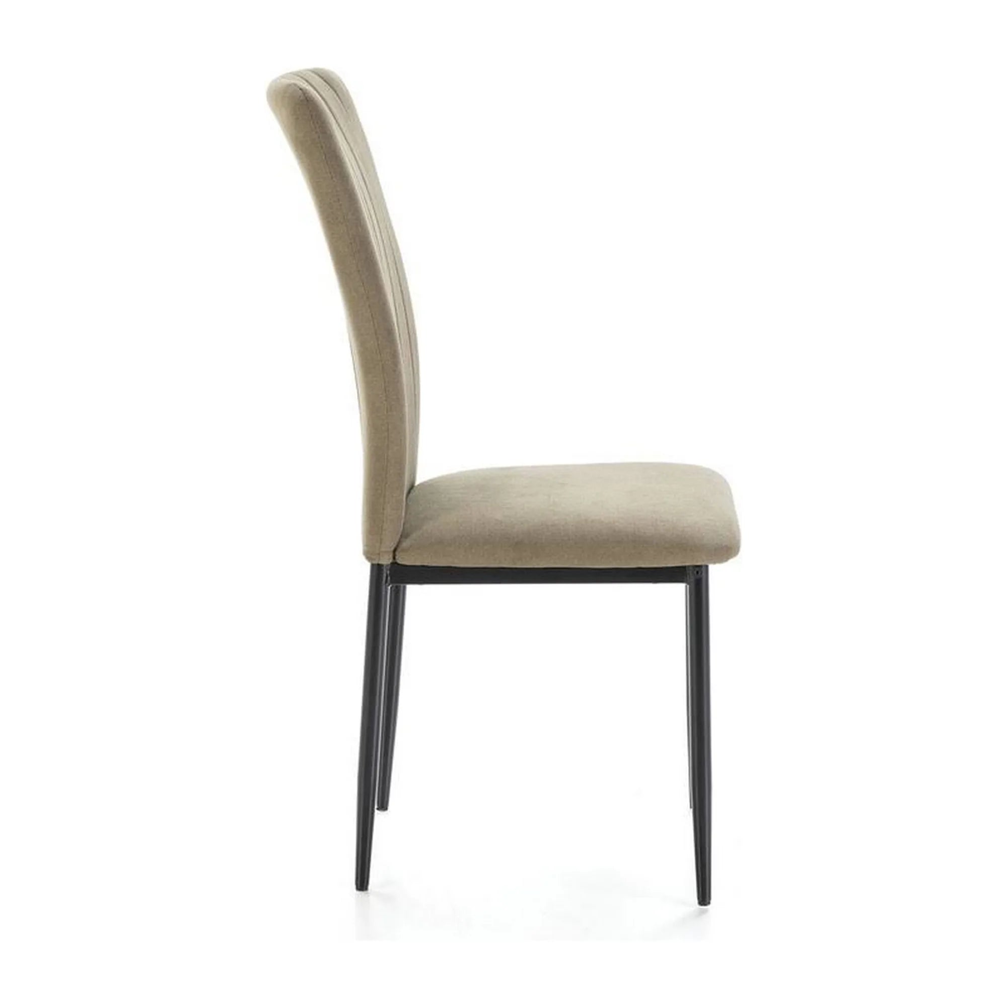Scaun VIGO, verde olive/negru, stofa catifelata/metal, 44x38x97 cm