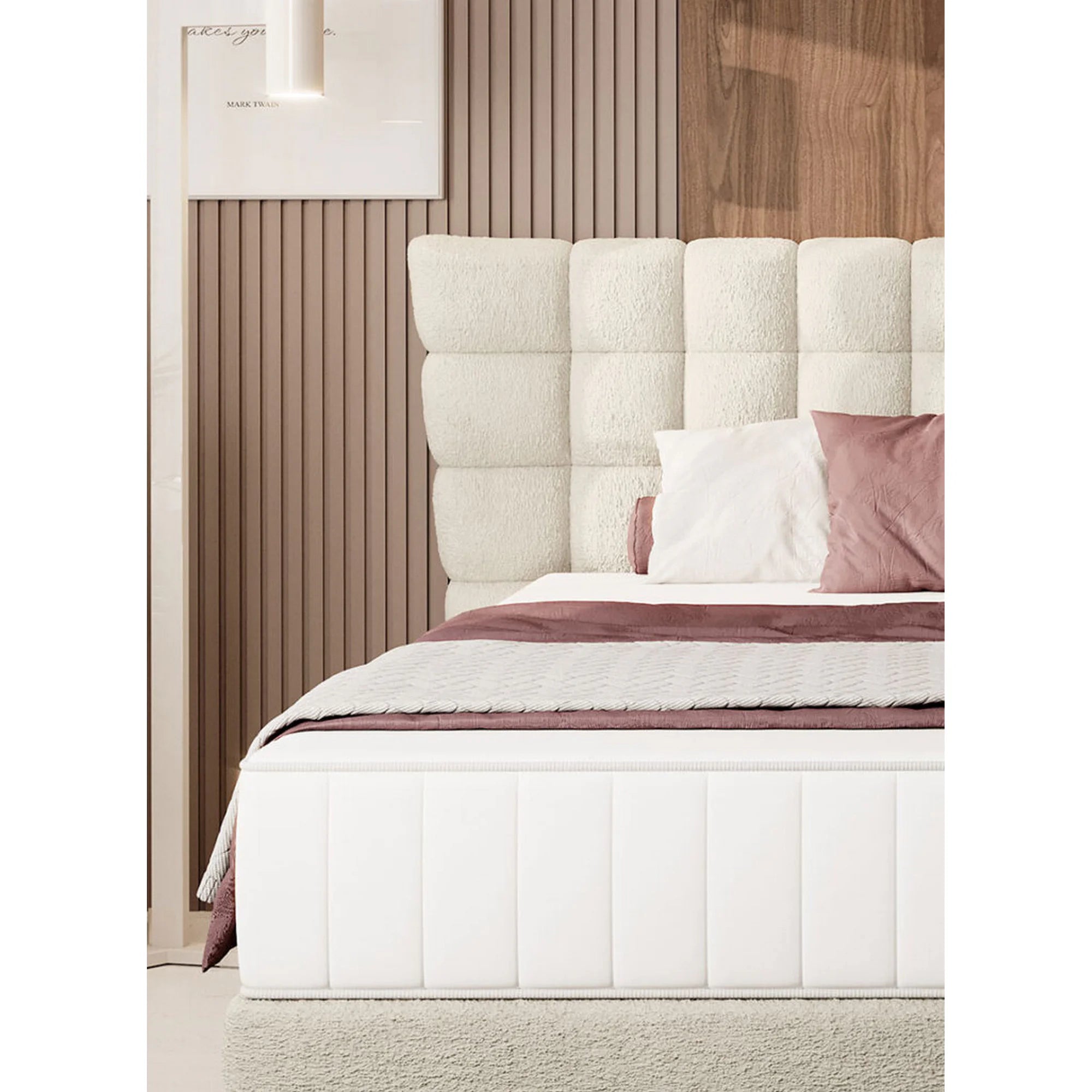 Pat INFERNO 180x200, personalizabil materiale Gama Premium, cu suport pentru saltea