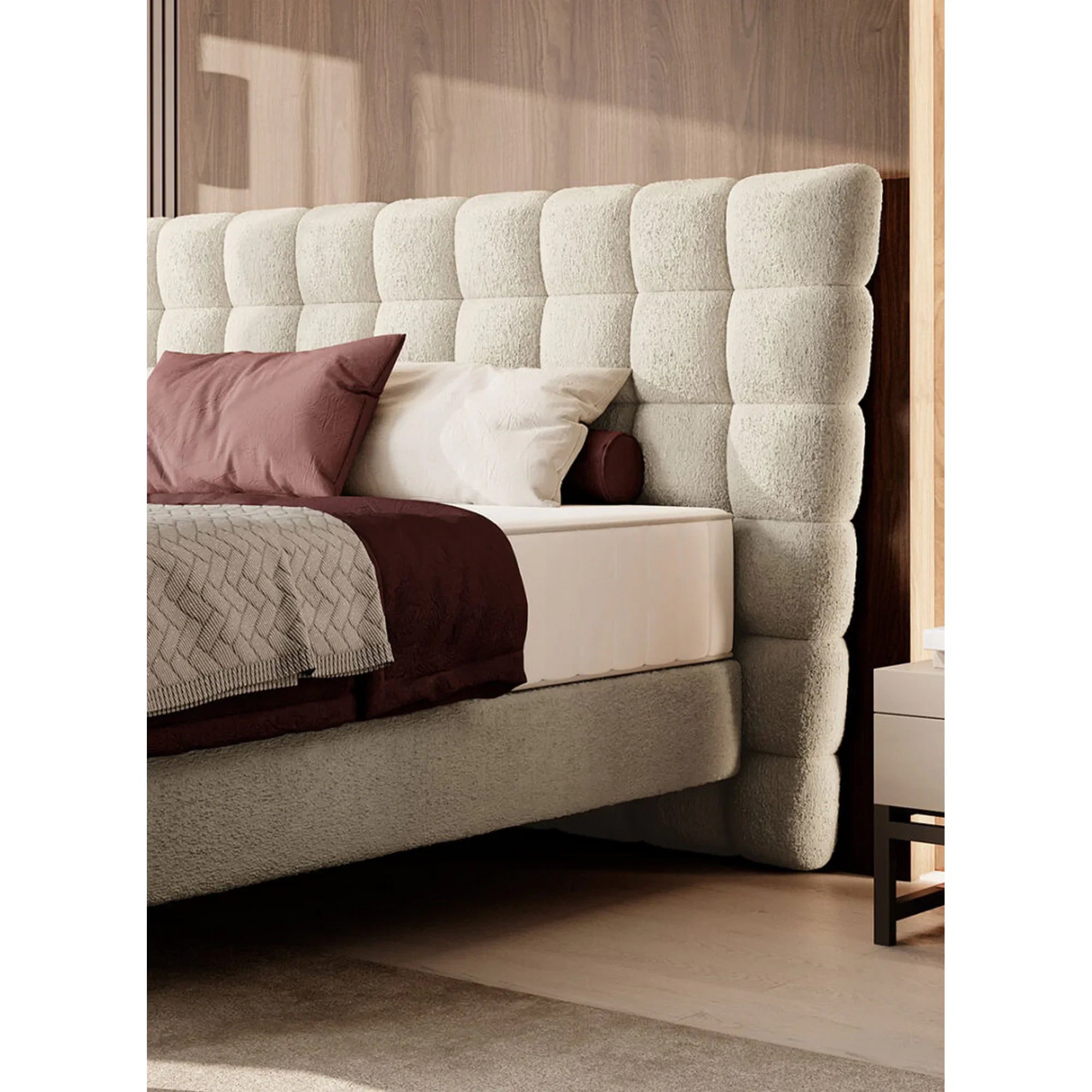 Pat INFERNO 180x200, personalizabil materiale Gama Premium, cu suport pentru saltea