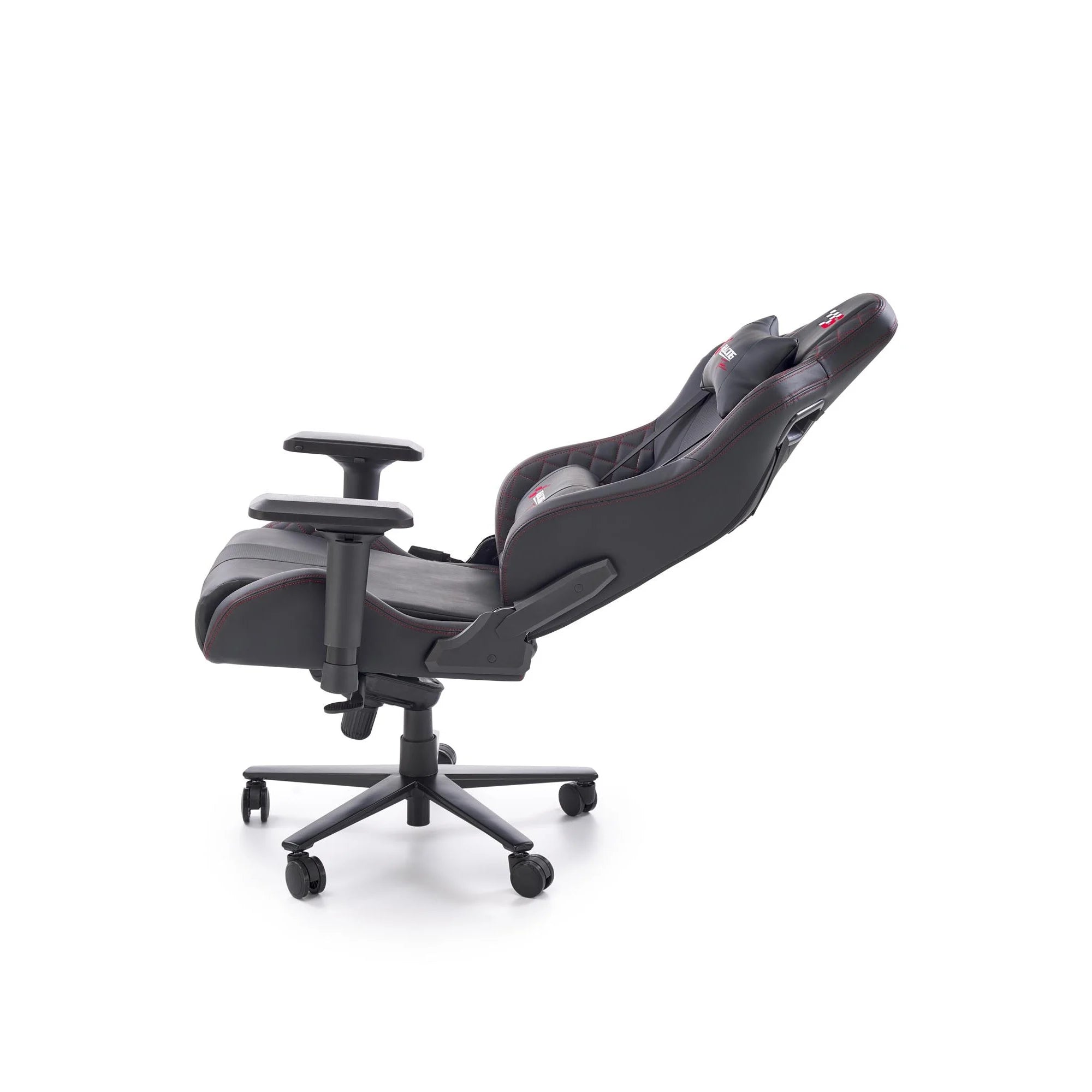 Scaun gaming CHAVEZ, negru, piele ecologica, 77x70x129/135 cm