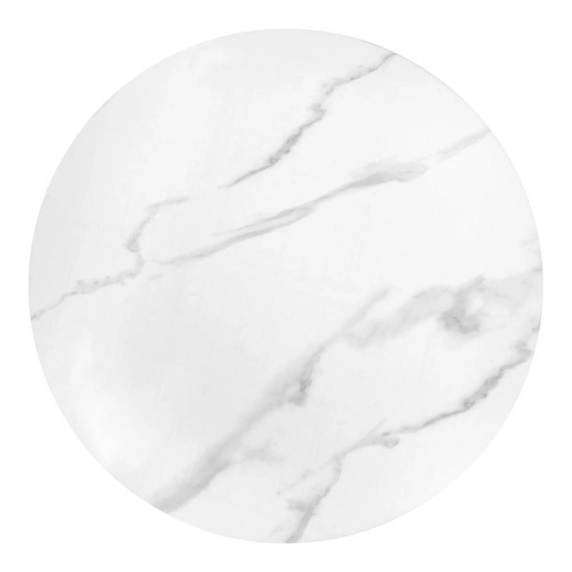 Masuta cafea TRIBECA, alb/auriu, ceramica/otel, 50x50x52 cm