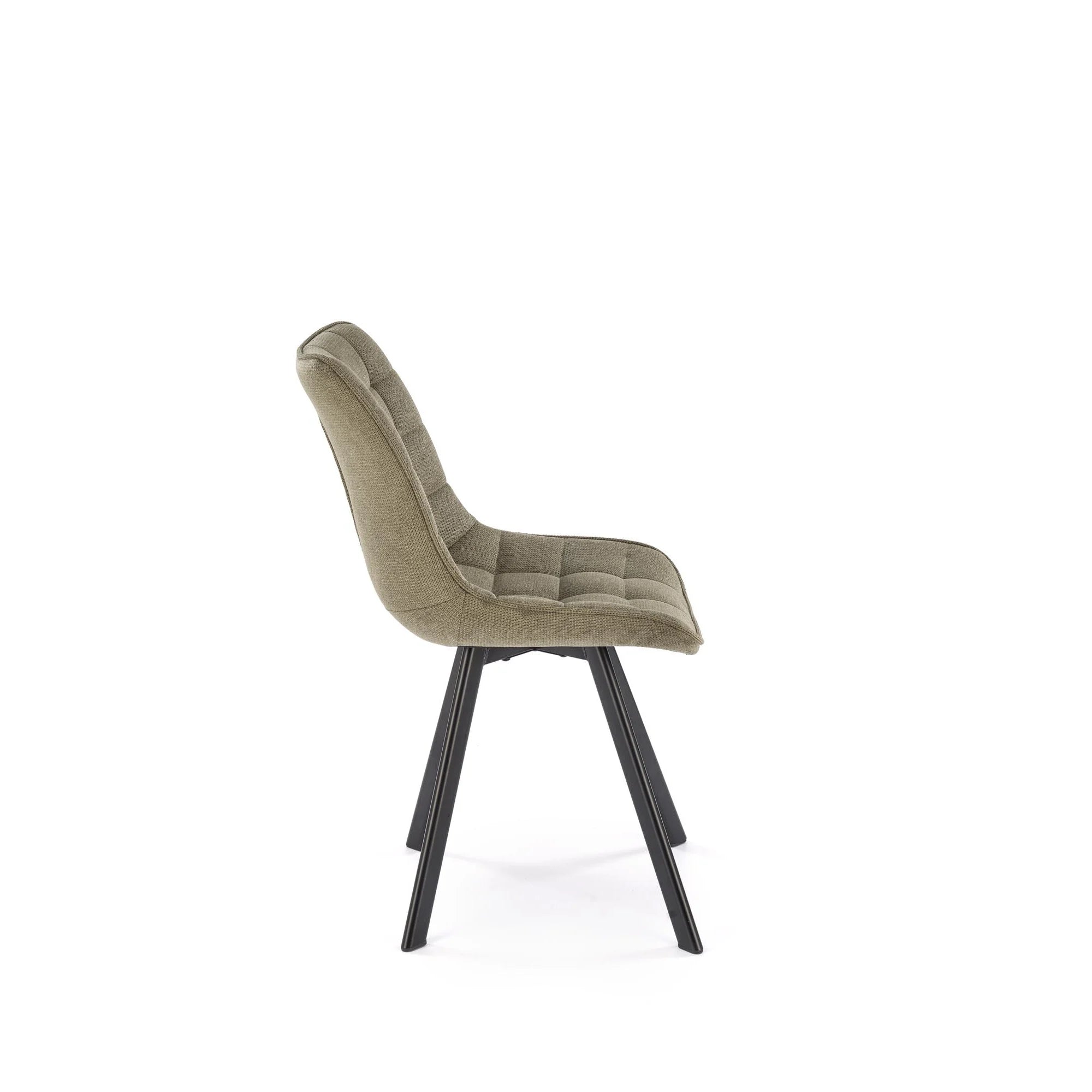 Scaun K549, verde/negru, stofa clasica/metal, 46x61x84 cm
