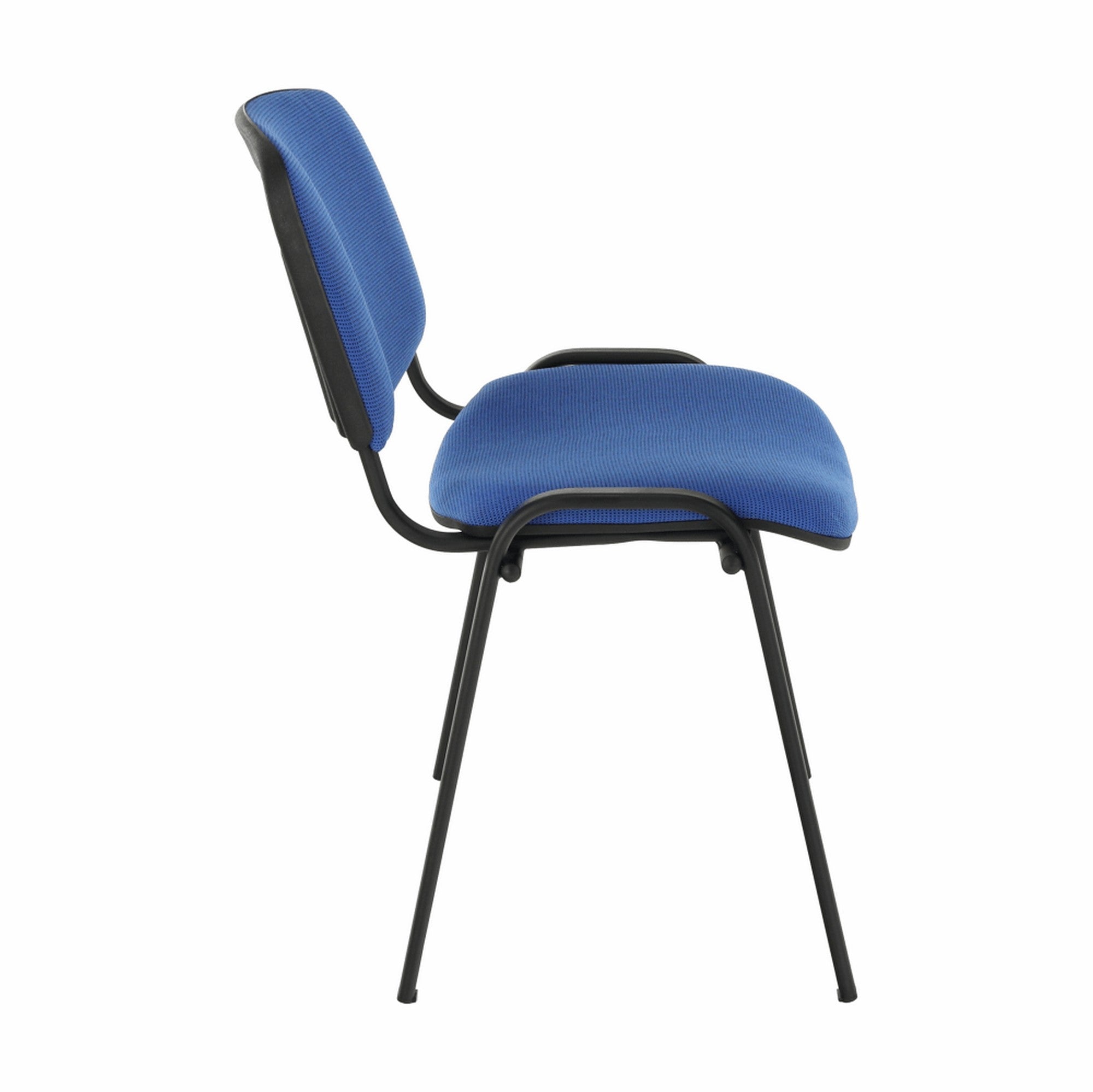 Scaun ISO NEW, albastru/negru, stofa clasica/metal, 53x58x83 cm