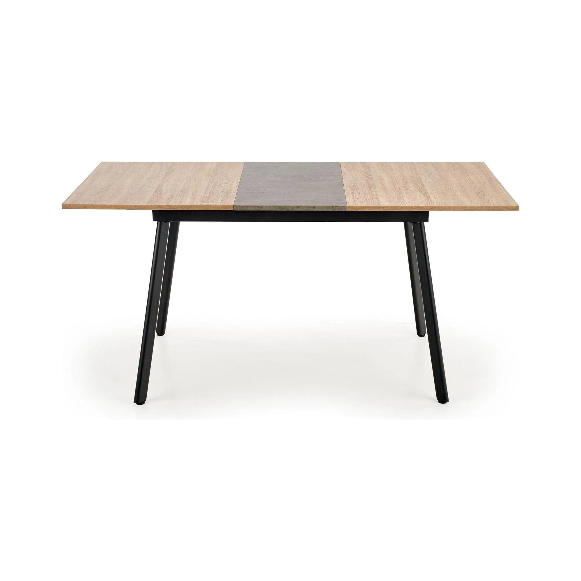 Masa extensibila ALBON, stejar sonoma/negru, 120/160x80x76 cm
