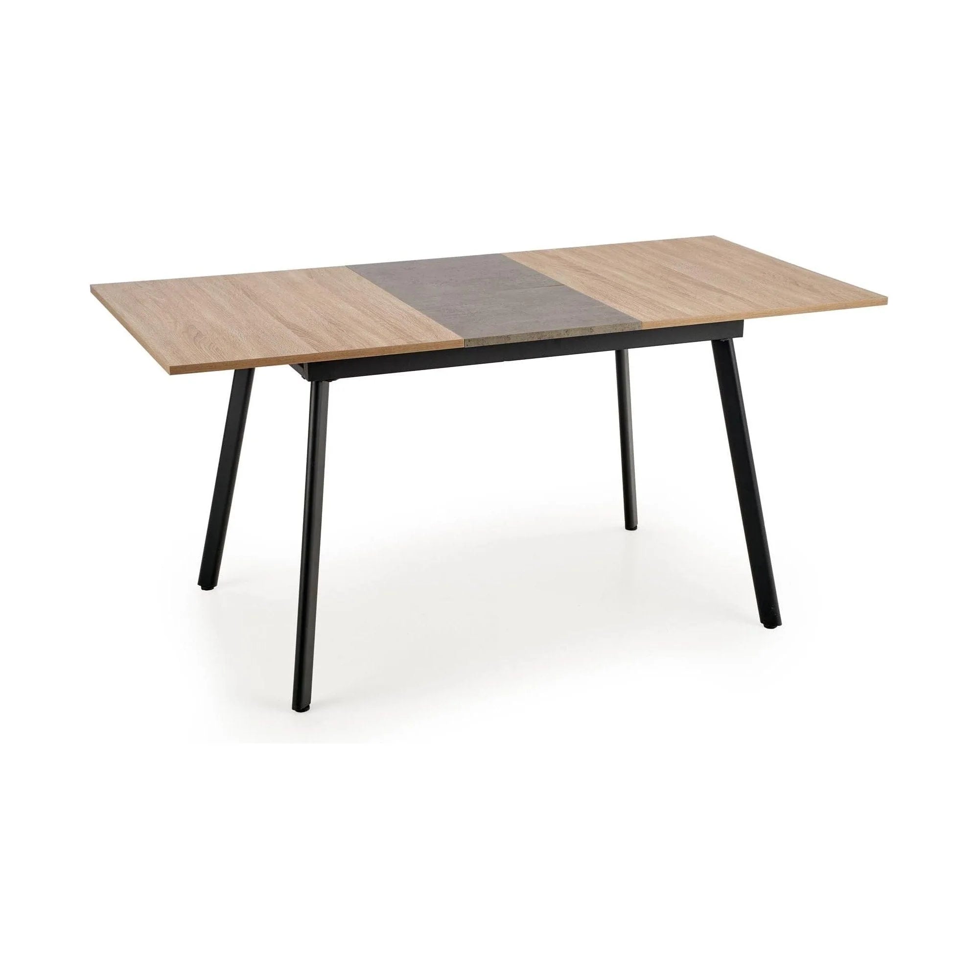 Masa extensibila ALBON, stejar sonoma/negru, 120/160x80x76 cm