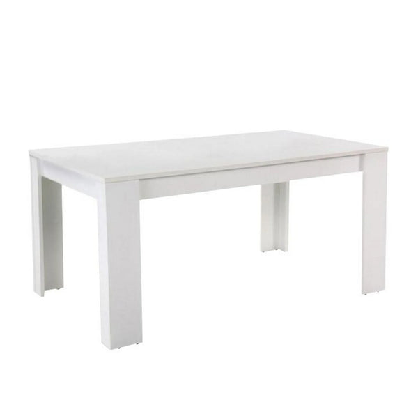 Masa dining TOMY NEW, alb, PAL melaminat, 140x80x75 cm