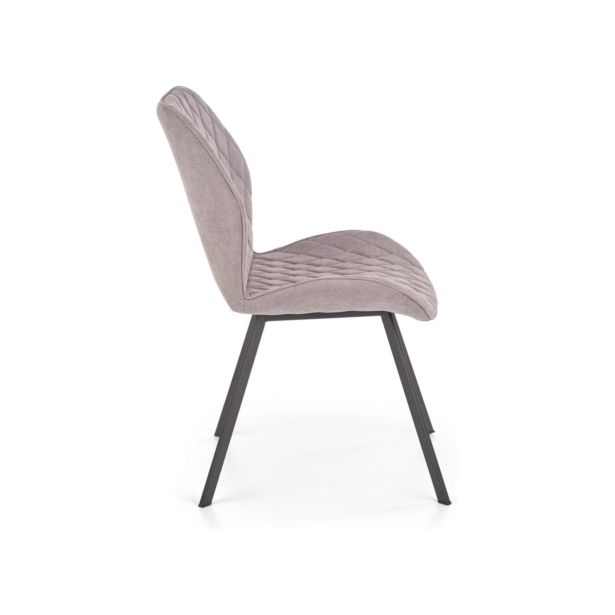 Scaun K360 gri/negru, stofa clasica/metal, 51x64x90 cm