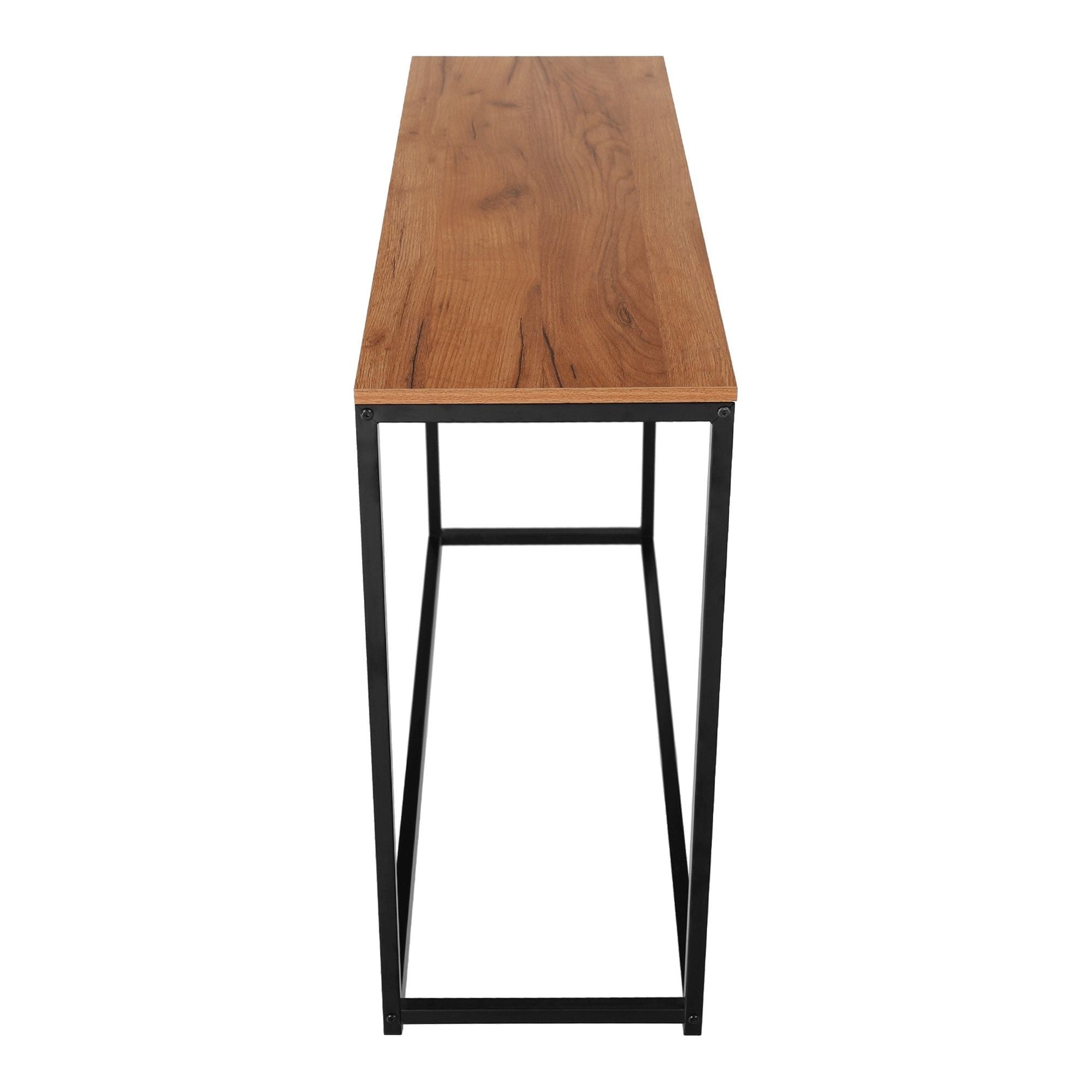 Consola KALISTO, stejar/negru, 100x35x80 cm