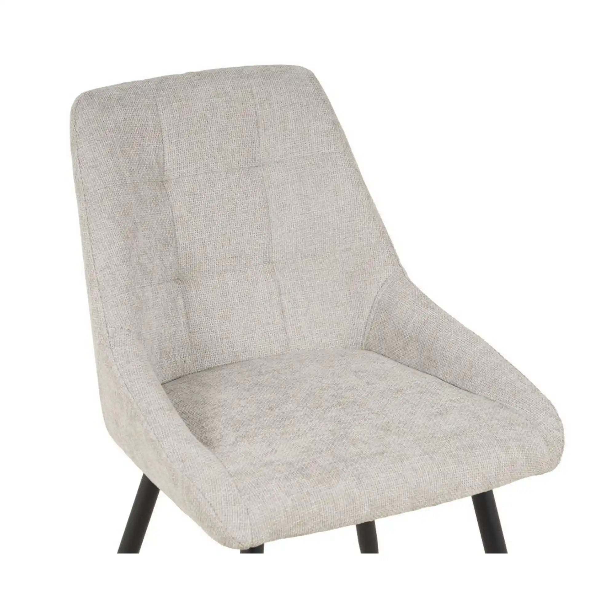 Scaun KENT, grej/negru, stofa clasica/metal, 50x60x84 cm